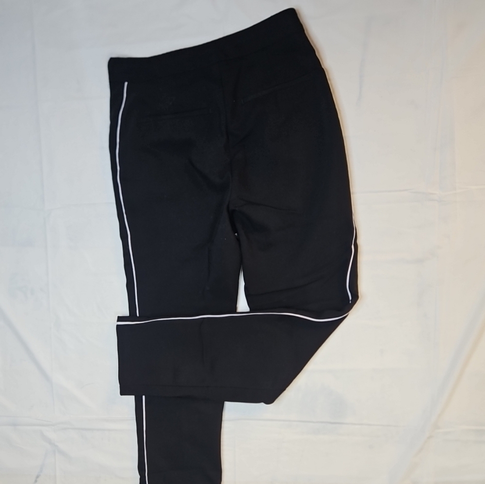 Zara Basic Collection Black Straight Leg Cropped … - image 11